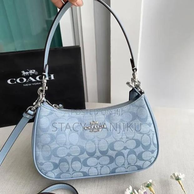 Blue Coach Shoulder Bag - main view