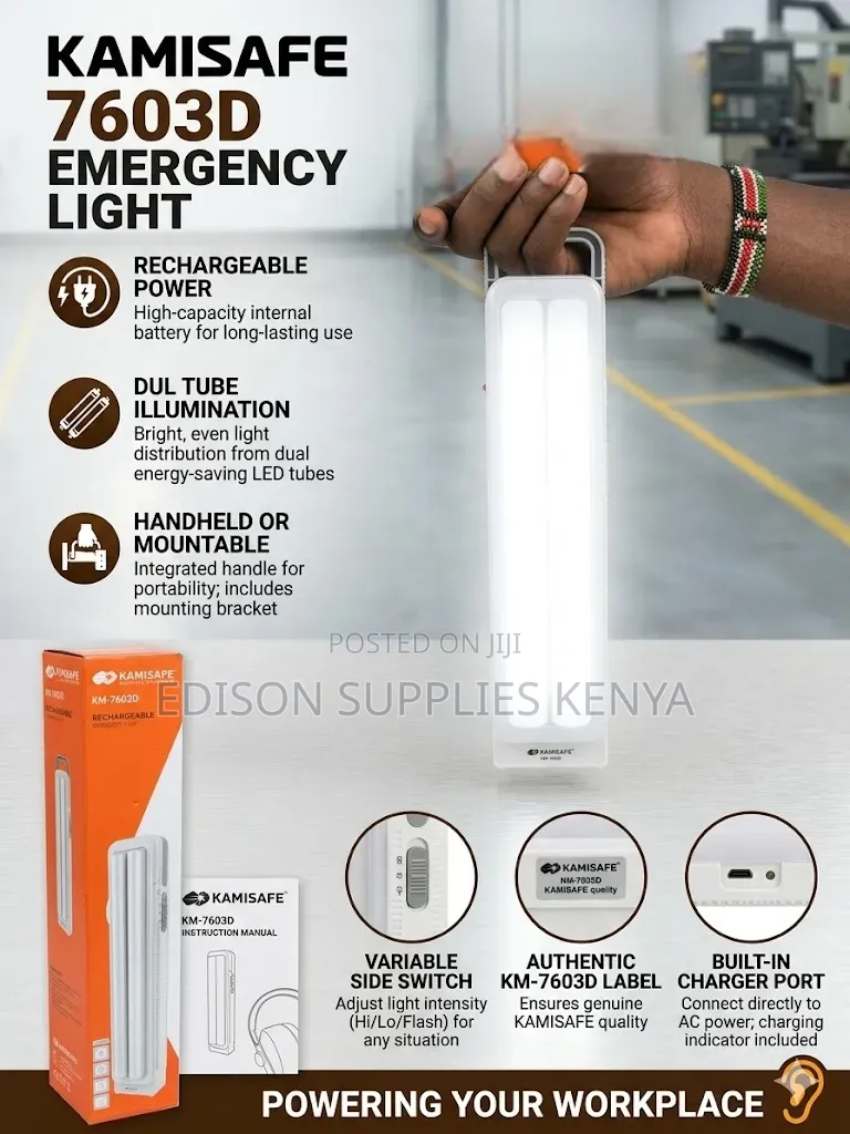 Lamps Kamisafe Rechargeable Torch Portable Emergency Light Km-7603d