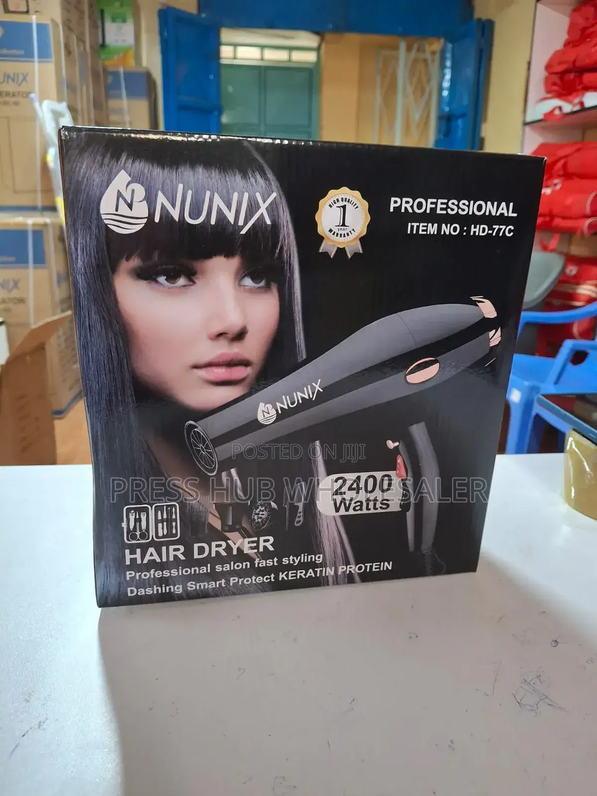 Nunix Hd-77c 2400w Professional Hair Dryer Set,