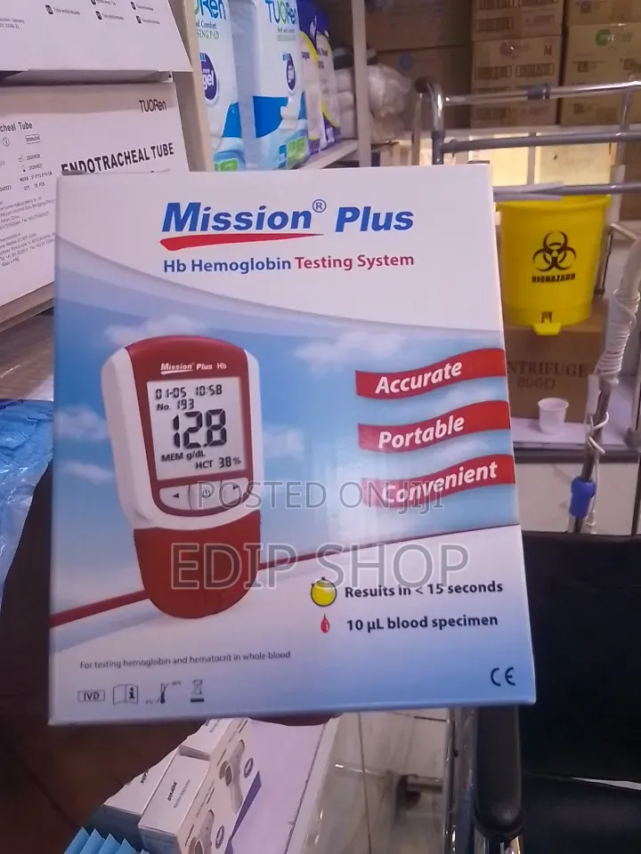 Portable Hb Testing Mission Plus Machine