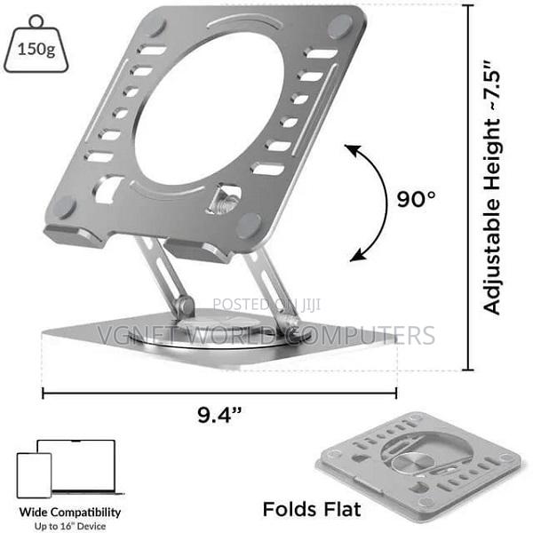 Ergonomics Swivel Laptop Stand for Adjustable Computer iPad Stand - thumbnail 4