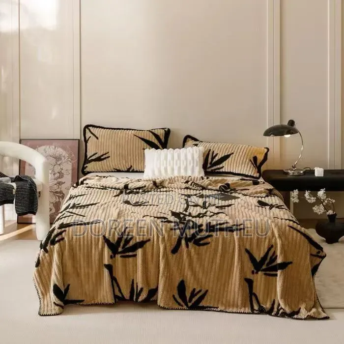 Flowered Theme Fleece Blankets