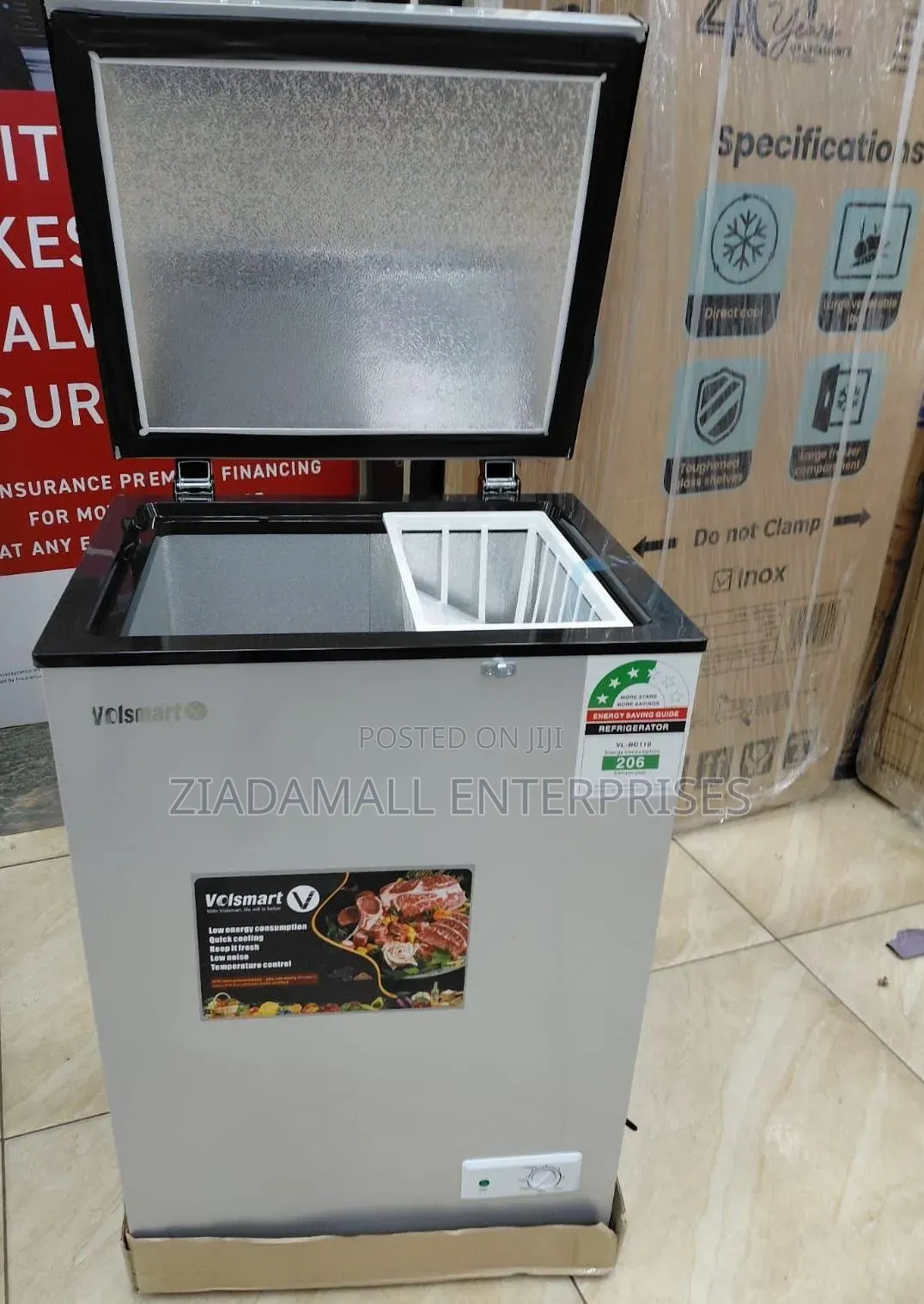 Volsmart Freezer 110 Litres, Fish, Meat,Milk Veges, Ice Cream Medic