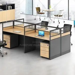 Modern Office Workstation for Four