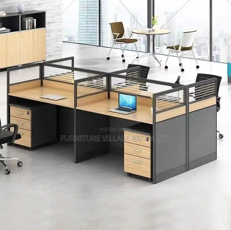Modern Office Workstation for Four