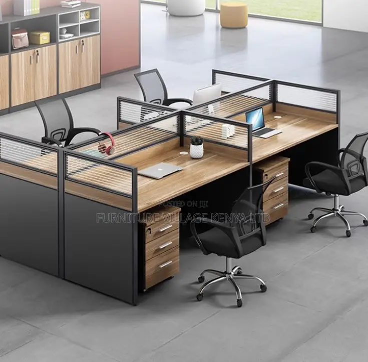 Modern Office Workstation for Four