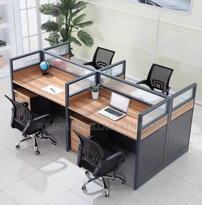 Modern Office Workstation for Four