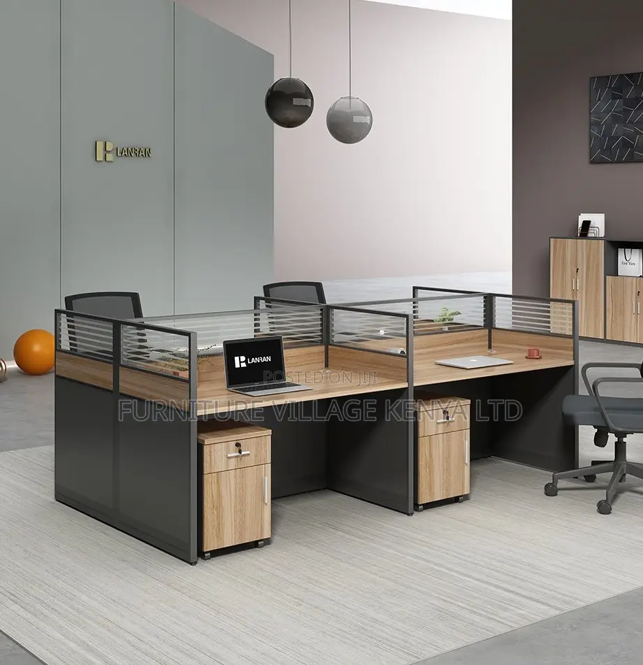 Modern Office Workstation for Four