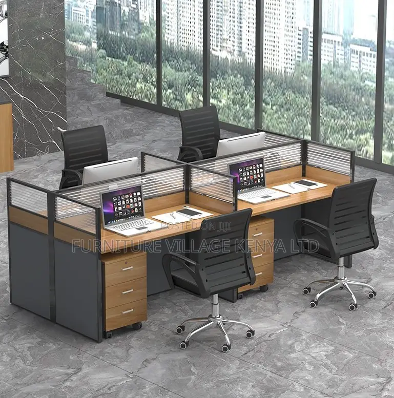 Modern Office Workstation for Four