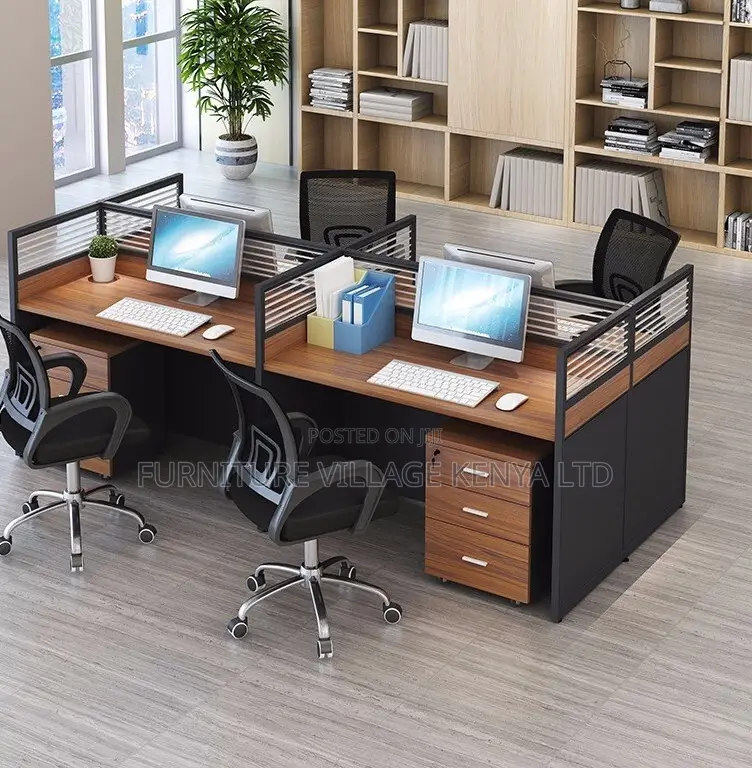 Modern Office Workstation for Four