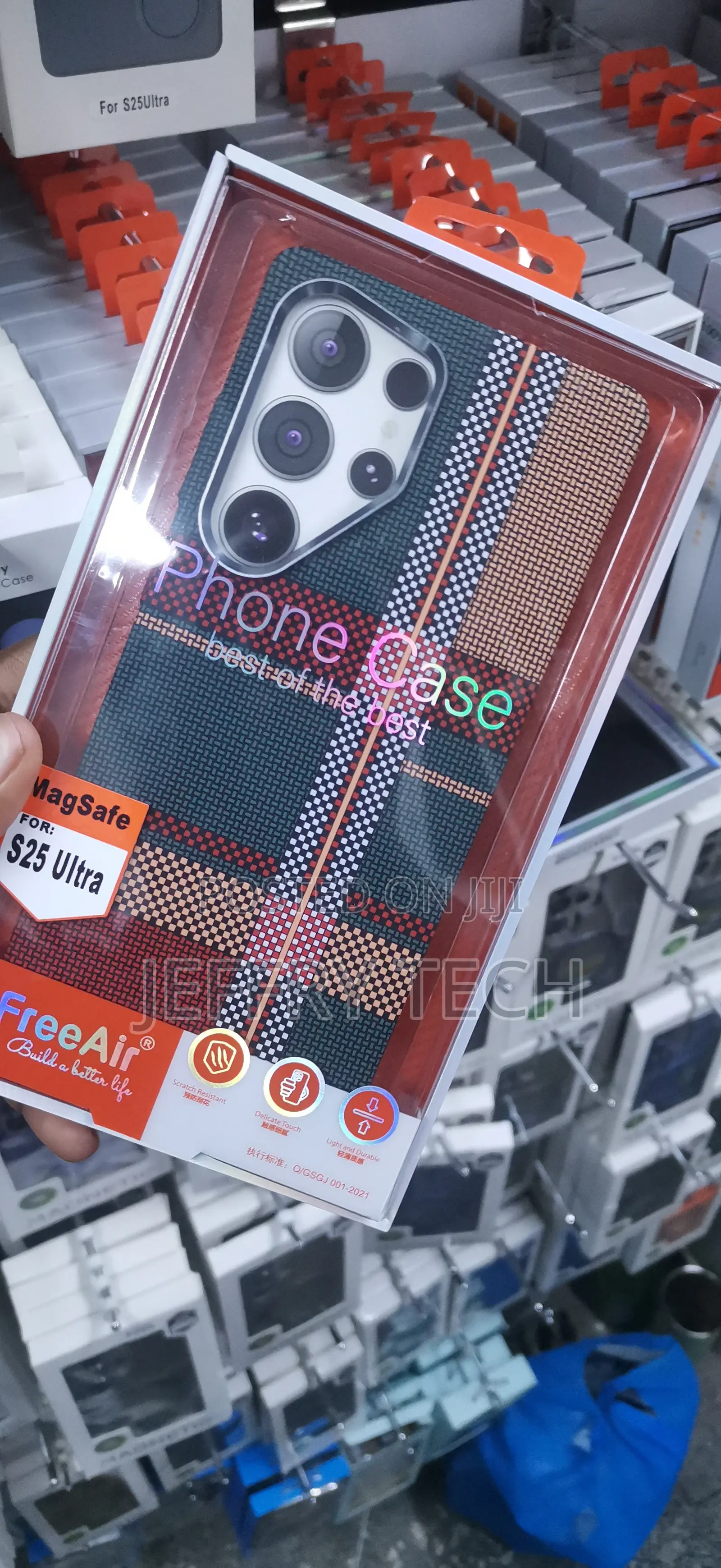 Freeair Carbon Fibre (Tribal) Case Designed for the Samsung Galaxy S25