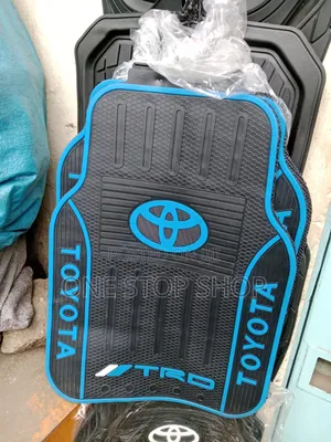 5 Pieces Toyota All Weather Rubber Car Floor Mats With TRD Logo