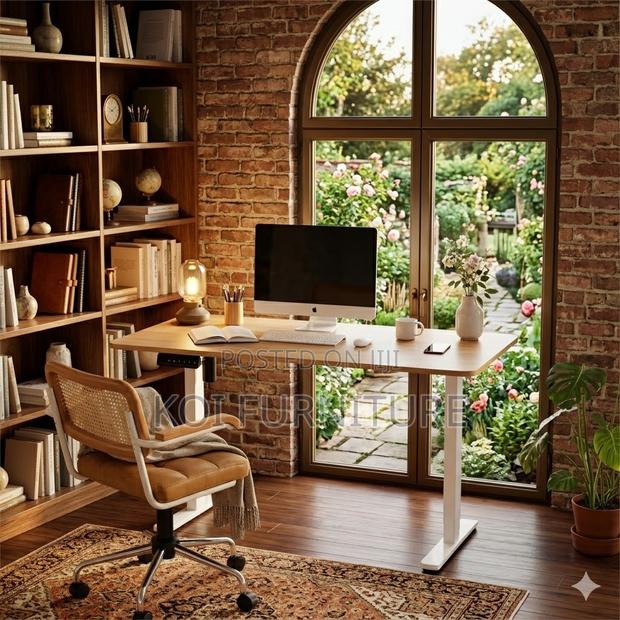 Office Desk; Ergonomic Adjustable Style Computer Table - thumbnail 3