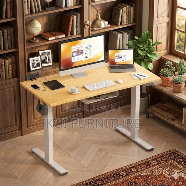 Office Desk; Ergonomic Adjustable Style Computer Table - thumbnail 4