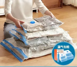 5pcs Vacuum Storage Bags With Pump | 3 Sizes