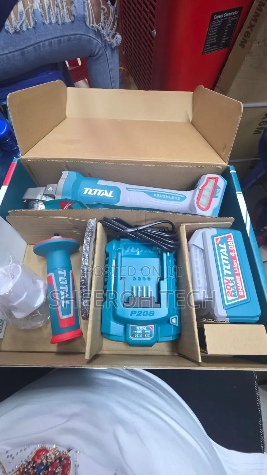 Total 4" Cordless Grinder