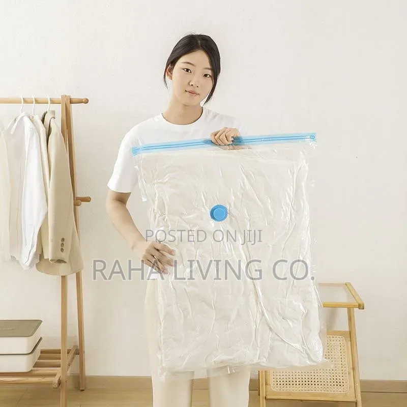 5pcs Vacuum Storage Bags With Pump | 3 Sizes