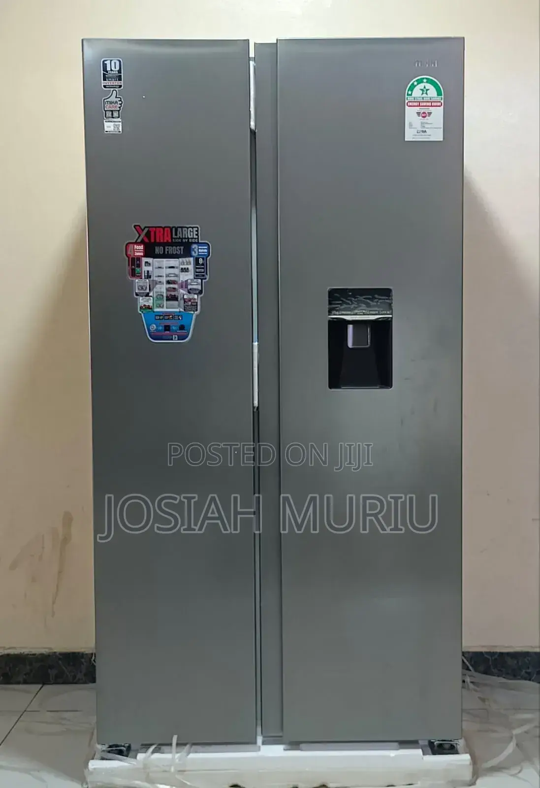 442 Litres Mika Side by Side With Water Dispenser Refrigerator