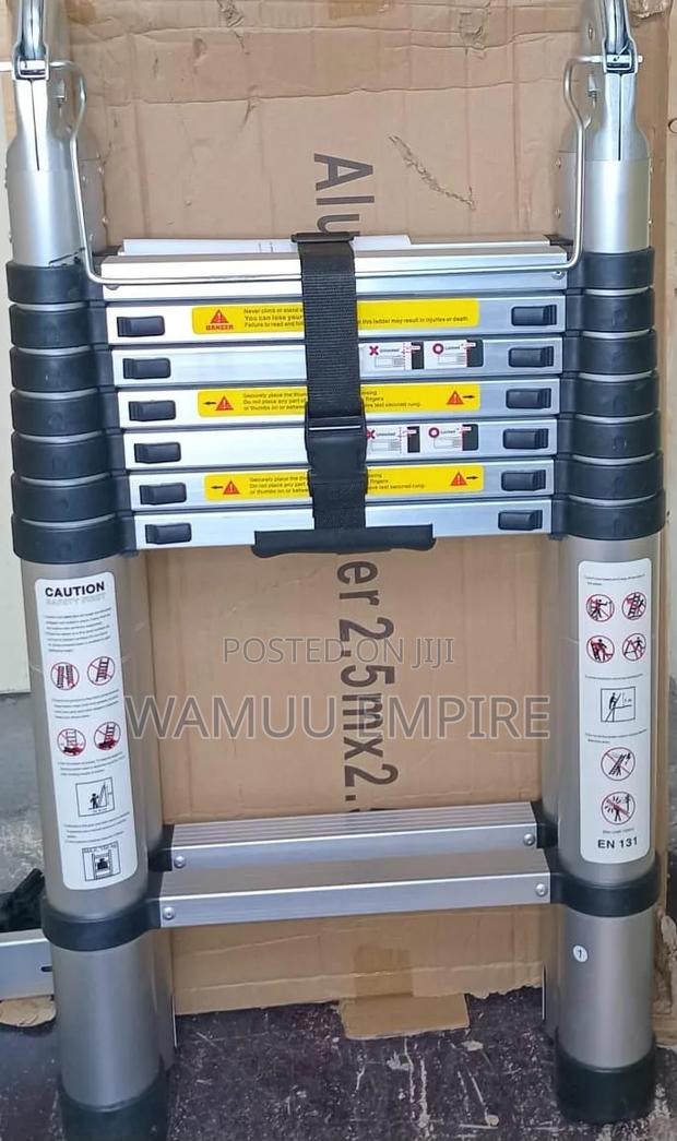 2*5 by 2*5 M Double Telescopic Aluminium Ladder