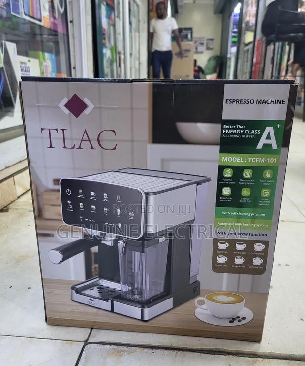 Tlac Espresso Coffee Machine TCFM 101, 1.8ltr Automatic Milk Frother