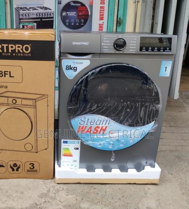 Smartpro Washing Machine Frontload 8kg Steam Wash