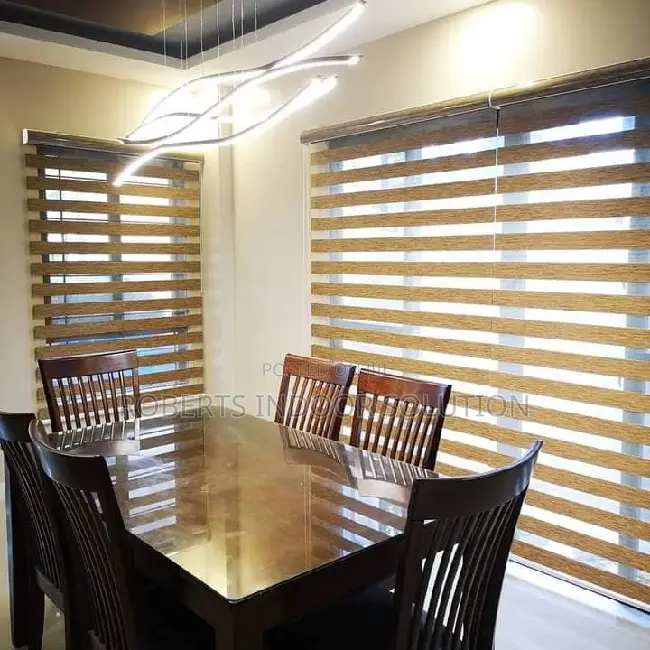 Office-Ready Zebra Blinds