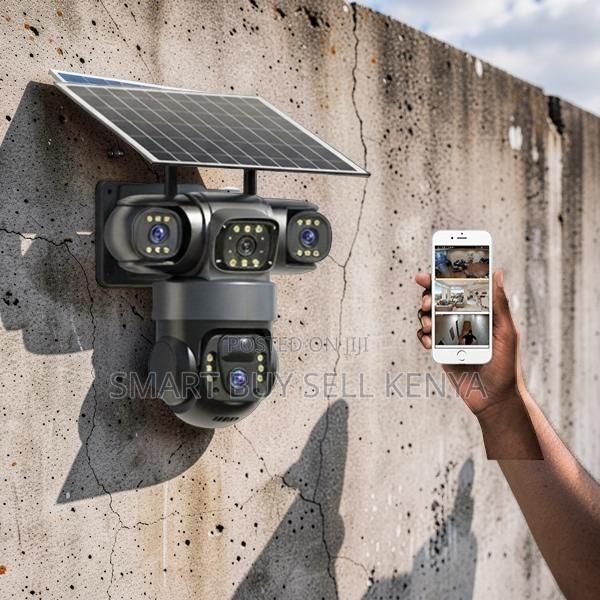 Modern Monitoring 20mp Ultra Hd 4g PTZ Triple Lens Solar Camera