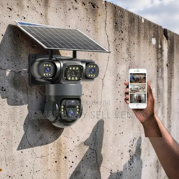 Modern Monitoring 20mp Ultra Hd 4g PTZ Triple Lens Solar Camera