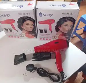 Nunix Hd-01 Professional Hair Dryer - Red