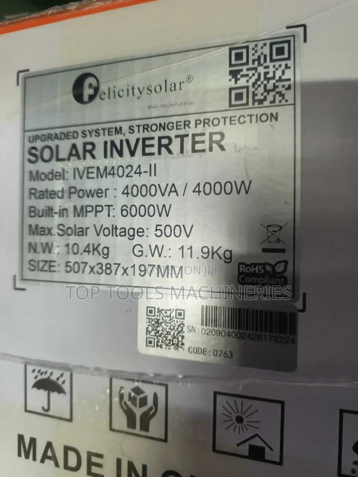 Felicity 4kva 24v Hybrid Inverter