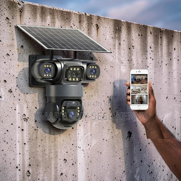 Secure Protection 20mp Ultra Hd 4g PTZ Triple Lens Solar Camera