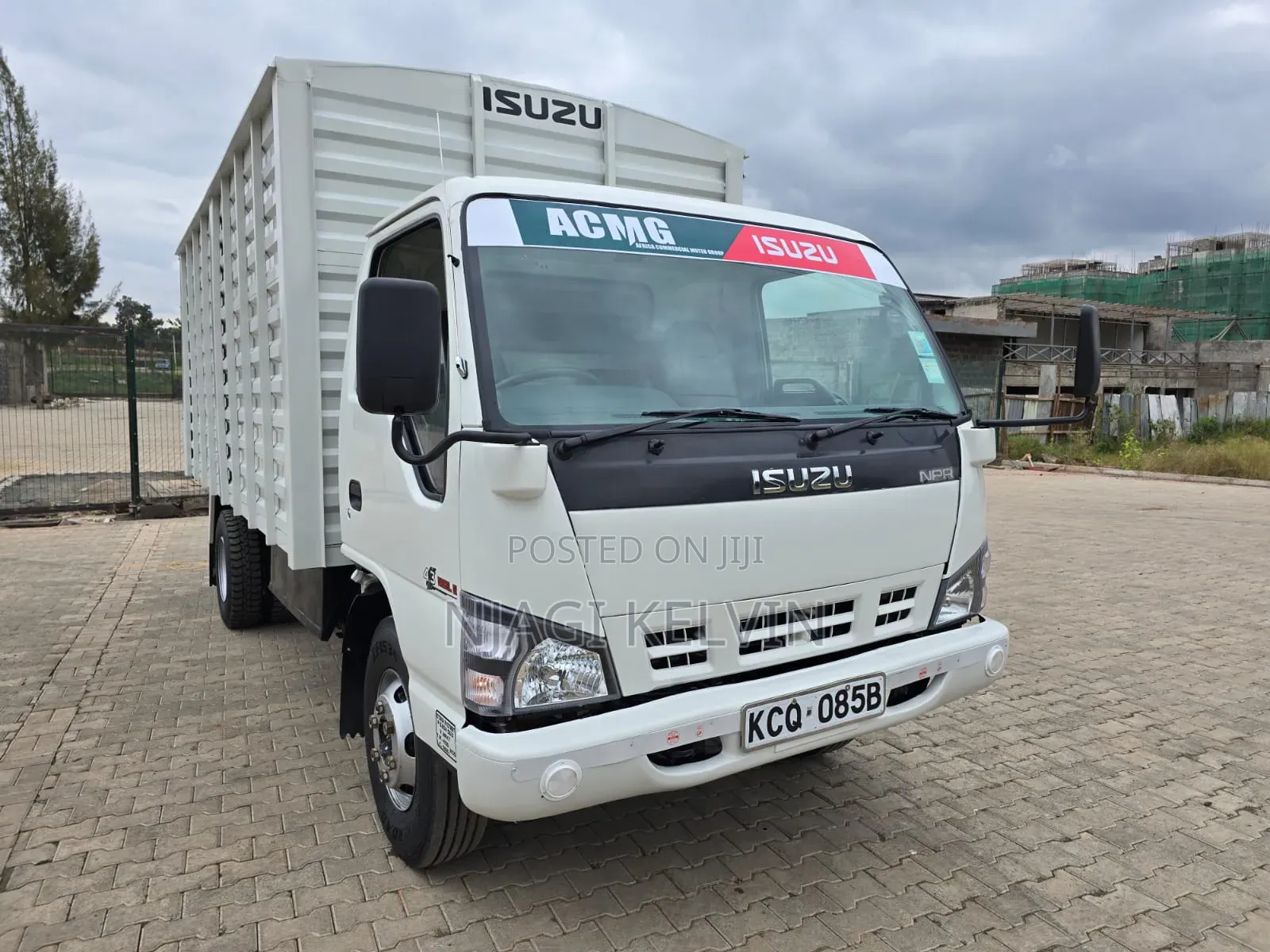 White Isuzu NPR