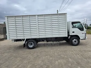White Isuzu NPR