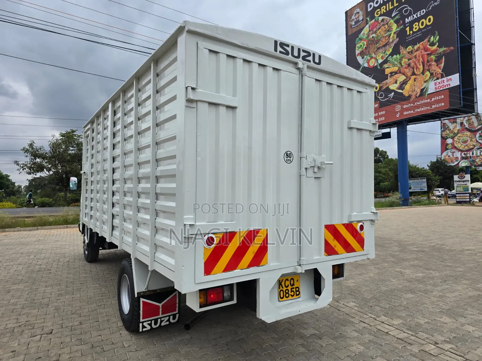 White Isuzu NPR