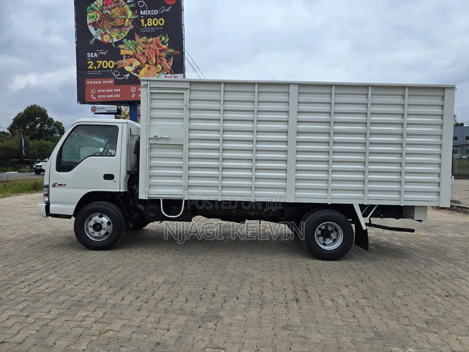 White Isuzu NPR