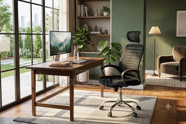 Office Chairs; Ergonomic Swivel Headrest Adjustable Office Chairs - thumbnail 2