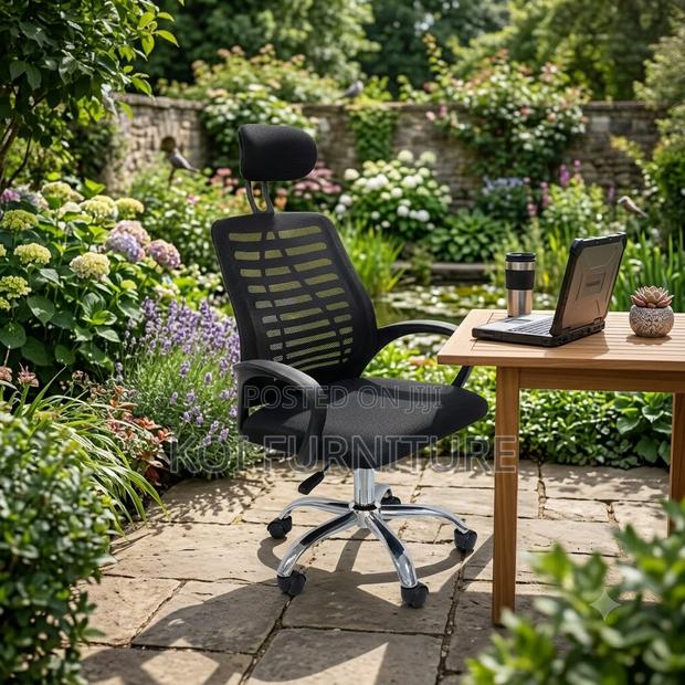 Office Chairs; Ergonomic Swivel Headrest Adjustable Office Chairs - thumbnail 4