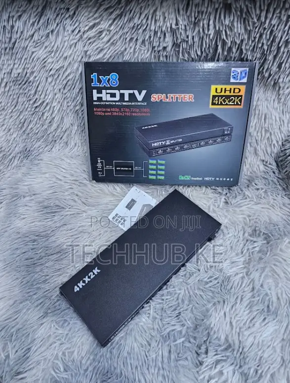 Hdmi Splitter 1x8 Uhd Connect One Source To 8 Displays