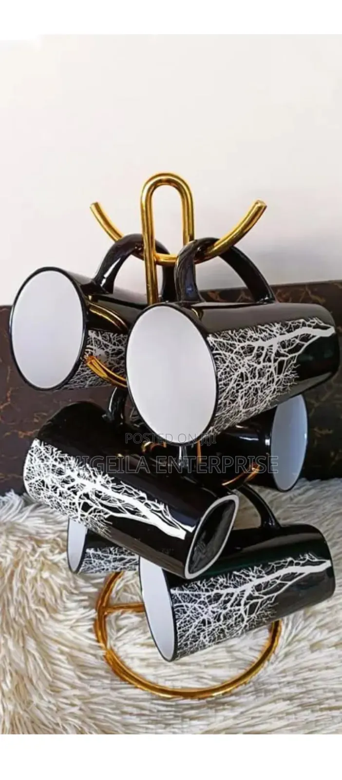 Black Ceramic Cups/Mugs