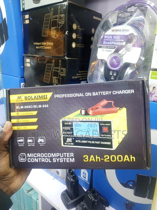 Bolaimei BLM-866c 12v 24v Smart Battery Charger LCD Display - thumbnail 2