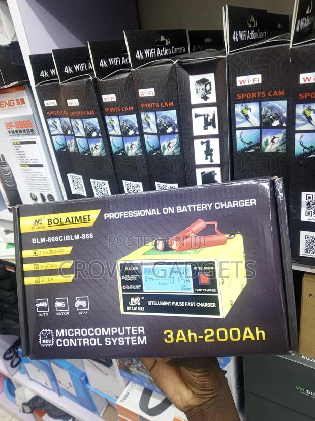 Bolaimei BLM-866c 12v 24v Smart Battery Charger LCD Display - thumbnail 3