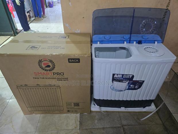 *Smartpro Washing Machine 8kg Twin Tub