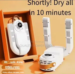 Foldable Electric Shoe Dryer and Deodorizer With a Time