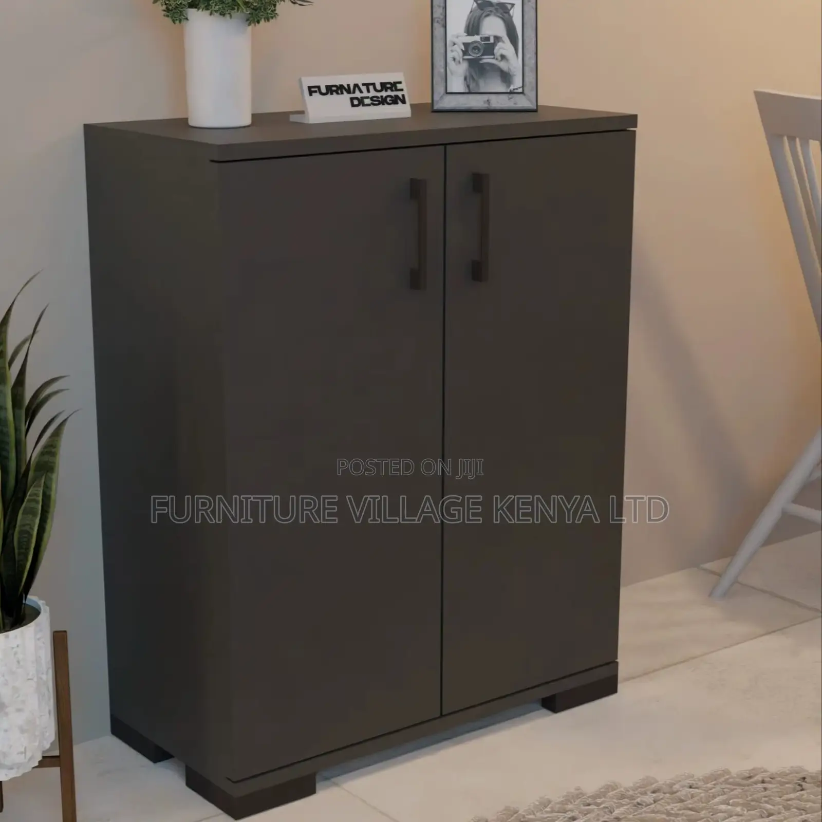 Durable 2-Door Credenza Cabinet