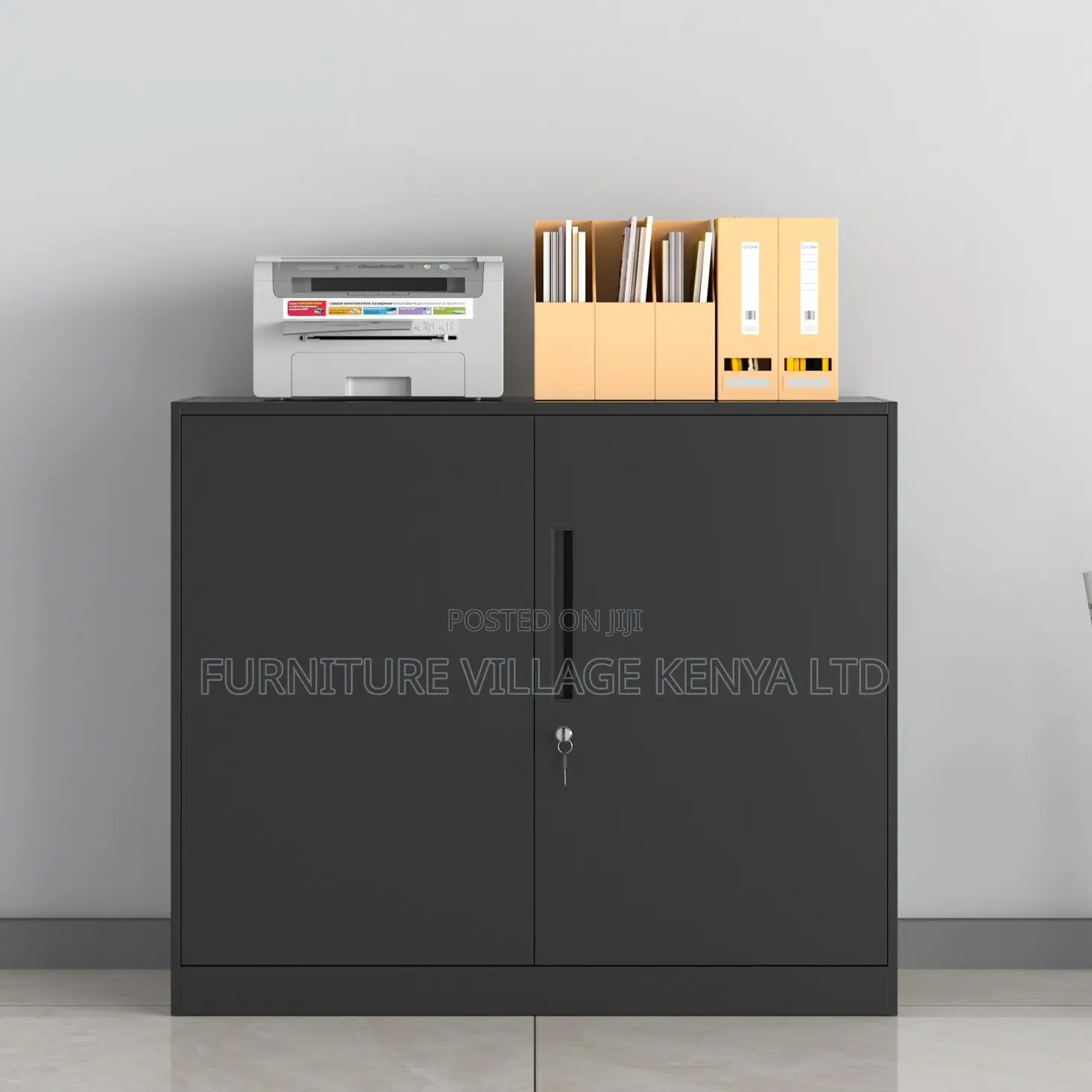 Durable 2-Door Credenza Cabinet