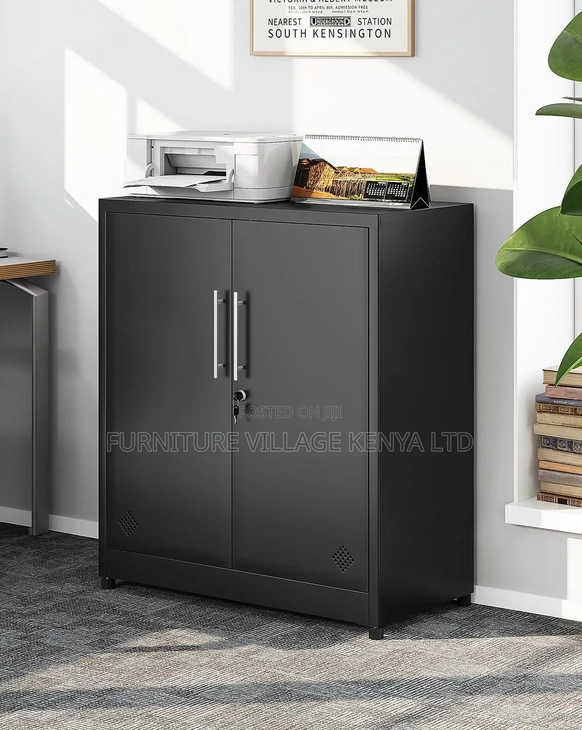 Durable 2-Door Credenza Cabinet