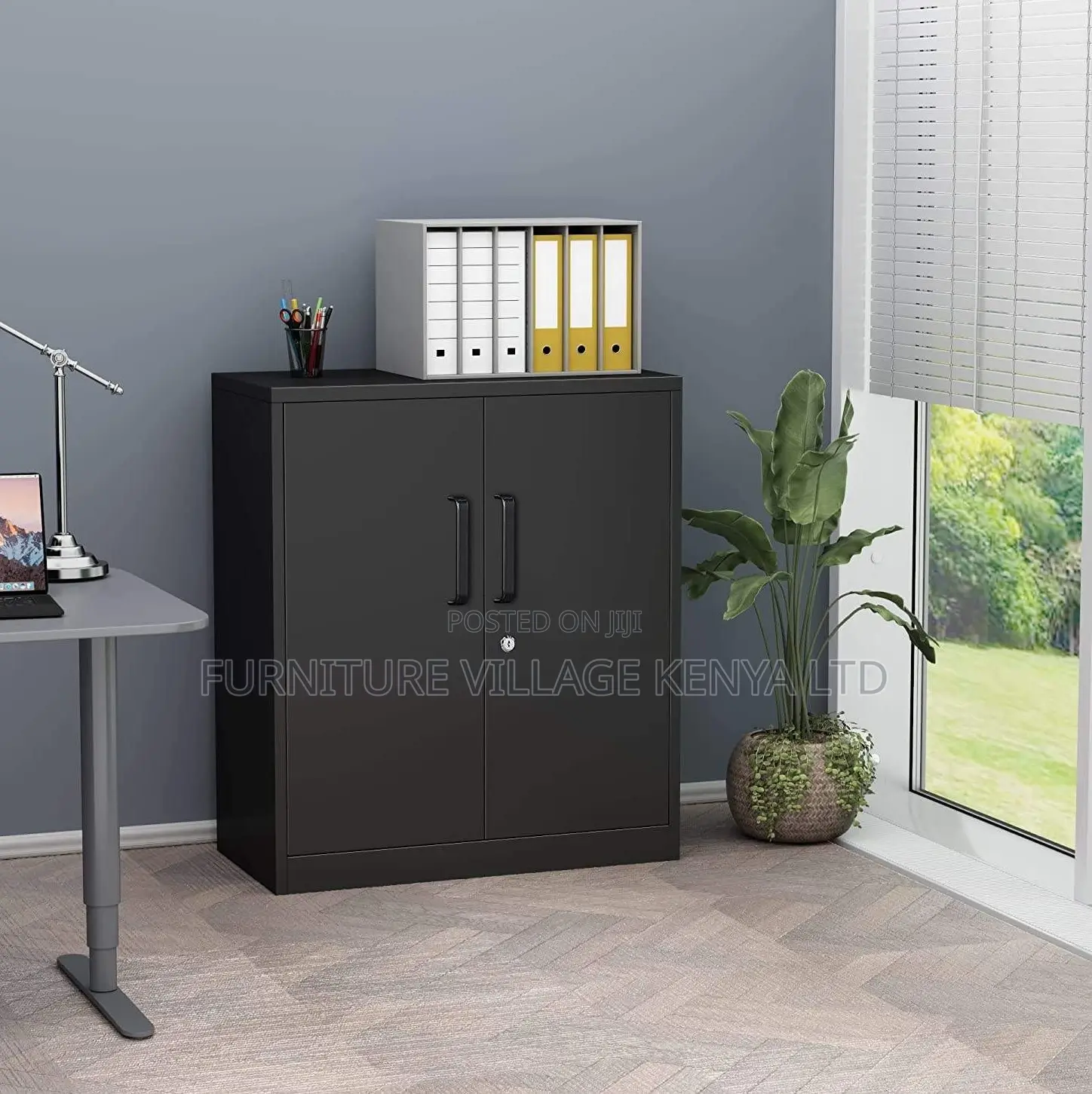 Durable 2-Door Credenza Cabinet