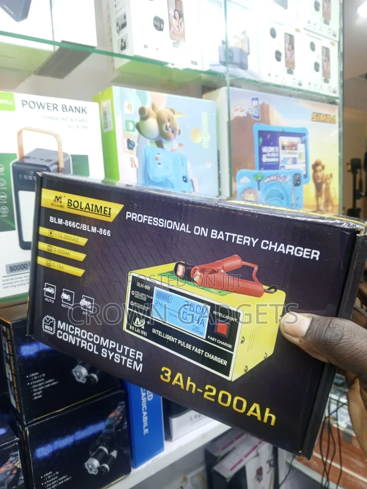 Bolaimei BLM-866c Smart 12v 24v Battery Charger With LCD