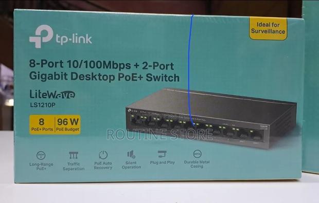 Tplink 8port Switch Ls1210p 96wtt - main view