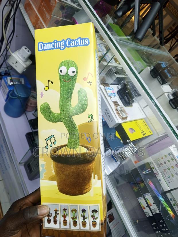 Dancing Cactus Toy Singing Talking Plush With Led Lights - thumbnail 3